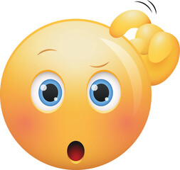 Thinking face emoji icon