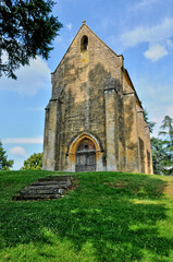 Fototapeta na wymiar Cheylat chapel of Saint Genies in Dordogne