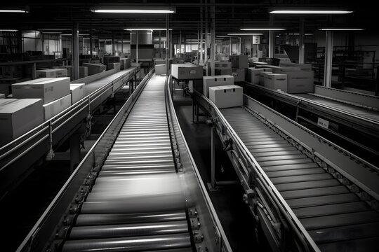 conveyor belt conveyor  - AI-Generated
