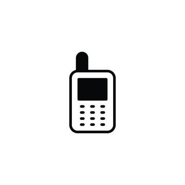 Walkietalkie icon design with white background stock illustration