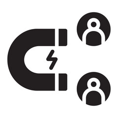 magnet glyph icon