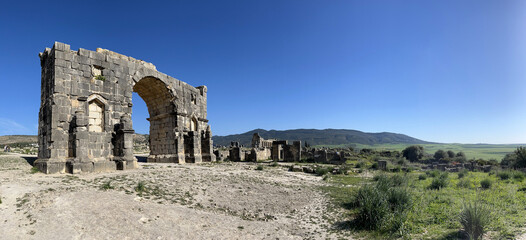 Morocco, Africa: view of the triumphal arch built by Marcus Aurelius Sebastianus in honor of...