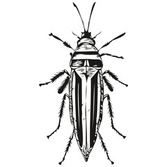 Realistic bug vector, hand drawn animal illustration bugs