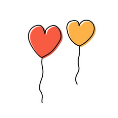 Handdrawn Heart Love Shape