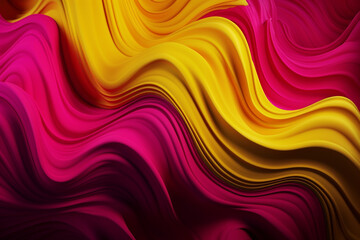 Obraz premium Red green Abstract colorful wavy background, Ai generative