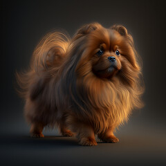 super furry and fluffy pet dog