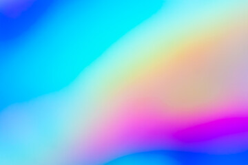 Abstract blur holographic rainbow foil iridescent background
