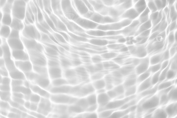 Abstract white transparent water shadow surface texture natural ripple background