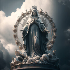image of our lady in heaven