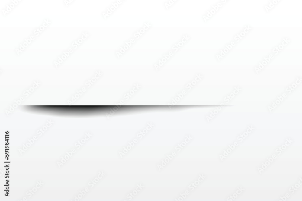 Wall mural shadow effect. realistic blurred edges shadow of isolated template. rectangular val drop shadow for 