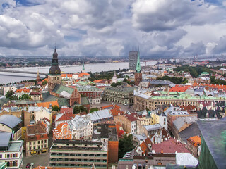 View of Riga city center, Latvia