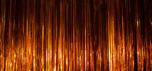 disco background with golden curtains
