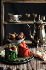 still life on the table, in rustic concept
