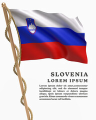 White Backround Flag Of SLOVENIA