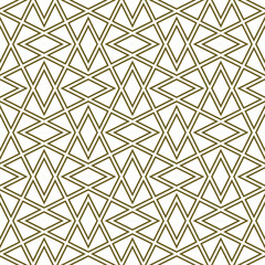 Seamless arabic geometric ornament in brown color.