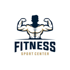 fitness Logo design Template. Vector object and Icons for Sport Label, Gym Badge, Fitness Logo Design, Emblem Graphics.