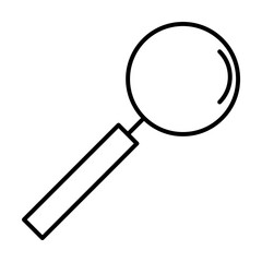 search magnifier icon illustration on transparent background