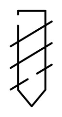 drill tip icon illustration on transparent background