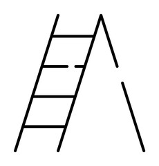 staircase, sunrise icon illustration on transparent background