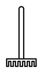 rake icon illustration on transparent background