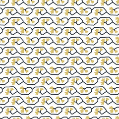 Boho seamless pattern cozy home garden mystical celestial 