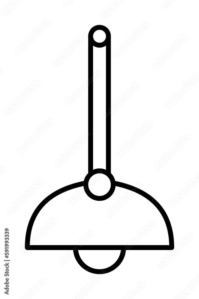 Poster lamp icon illustration on transparent background