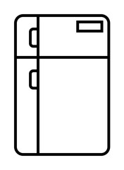 refrigerator icon illustration on transparent background