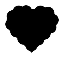 heart flat icon illustration on transparent background