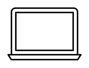 a laptop icon illustration on transparent background