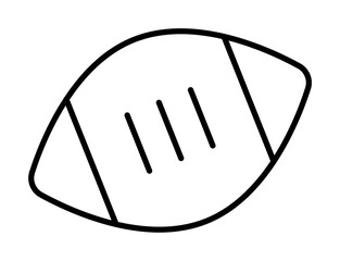 sport, rugby icon illustration on transparent background