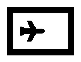 Fototapeta premium travel card icon illustration on transparent background