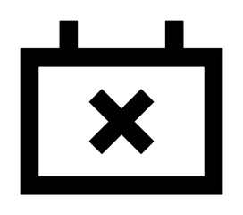 calendar Busy icon illustration on transparent background