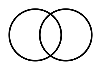 circles chart line icon illustration on transparent background