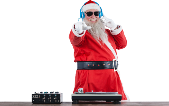 Santa Claus mixing sound - Powered by Adobe
