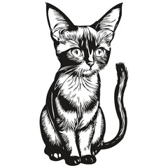 Obraz premium Portrait of a cute Cat on a white background kitten