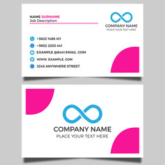 Modern Creative Business Card Design Template Vactor