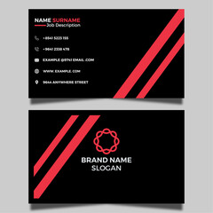Modern Creative Business Card Design Template Vactor