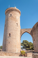 Fototapeta na wymiar Château de Bellver à Palma de Majorque aux Baléares en Espagne