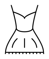 dress icon illustration on transparent background