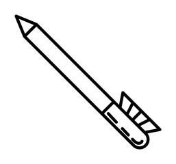 Eyeliner icon illustration on transparent background