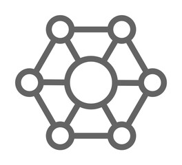 Molecular, biology icon illustration on transparent background