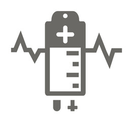 Blood donation icon illustration on transparent background