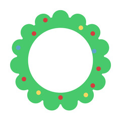 Decoration, Christmas 2 colored line icon illustration on transparent background