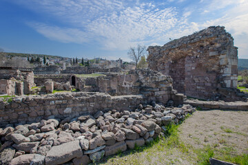 Apollon Smintheion ancient city in Gulpinar, Canakkale, Turkey