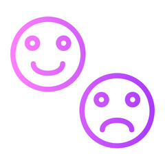 Fototapeta premium feedback gradient icon