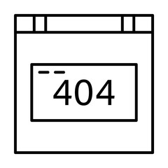 creativity, technology, error, 404 icon illustration on transparent background
