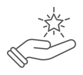 Diwali, hand, star icon illustration on transparent background