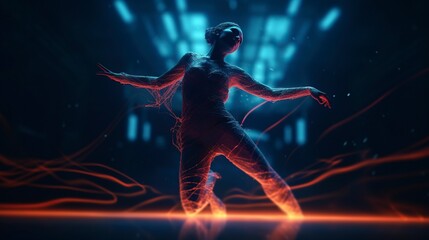 Fototapeta na wymiar Dance, Generative AI, Illustration