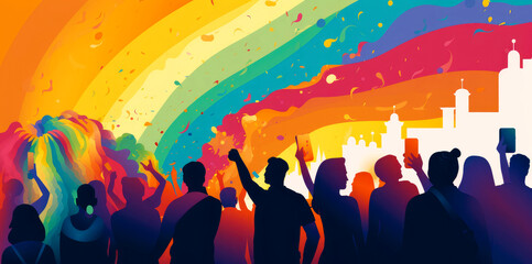 Pride - LGBT pride month festivities - obrazy, fototapety, plakaty