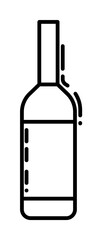 a bottle of wine dusk icon illustration on transparent background